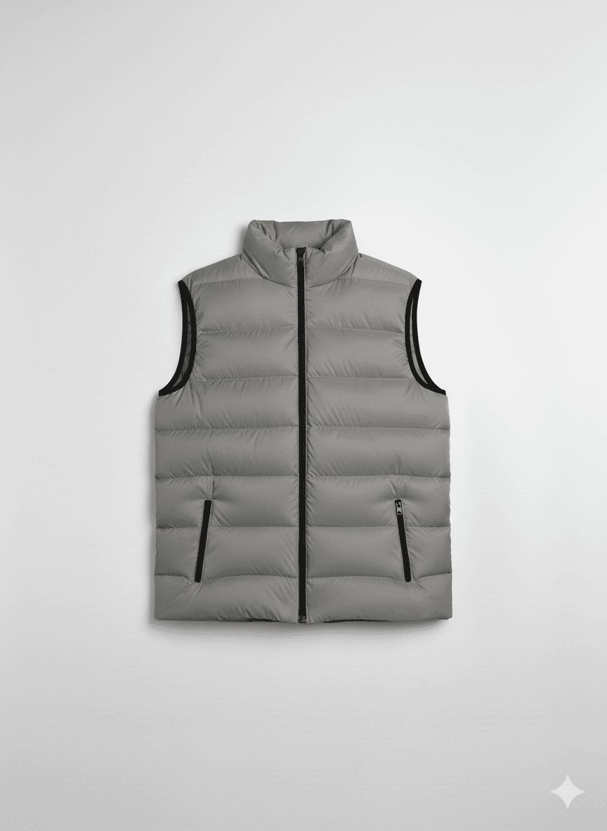 Duman Gri Şişme Yelek Regular Fit Kalıp