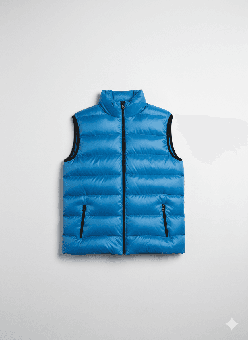 Sax Mavi Yelek Regular Fit Kalıp