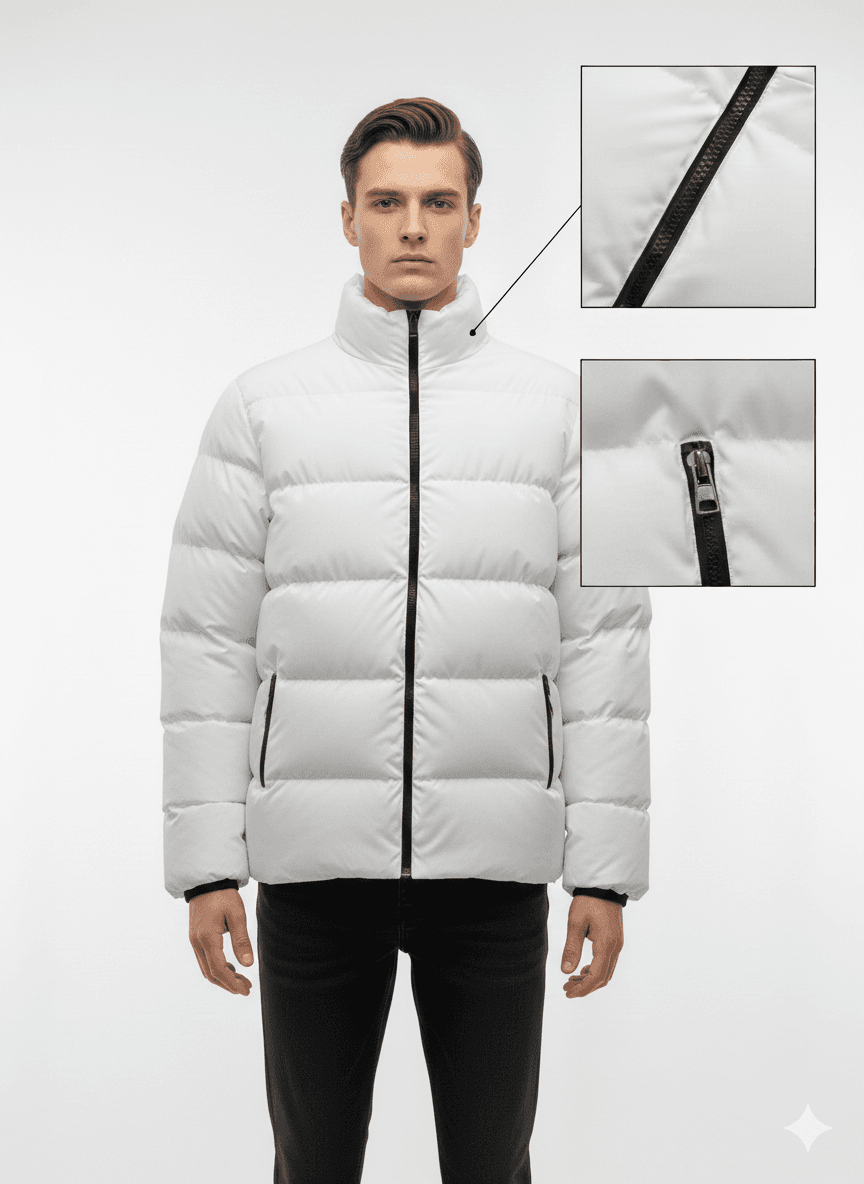  ERKEK SU RÜZGAR YAĞMUR GEÇİRMEZ ŞİŞME KAPÜŞONLU ŞİŞME MONT KABAN CEKET